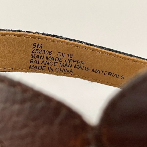 Born Concept B.O.C. Brown Cork Ankle Strap Wedge Comfort Sandals Women's Size 9M - Picture 11 of 12